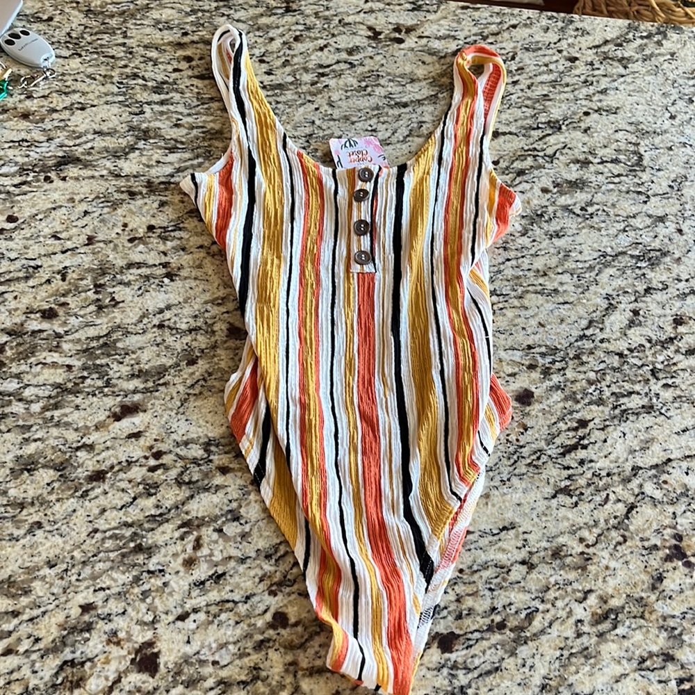 Striped bodysuit